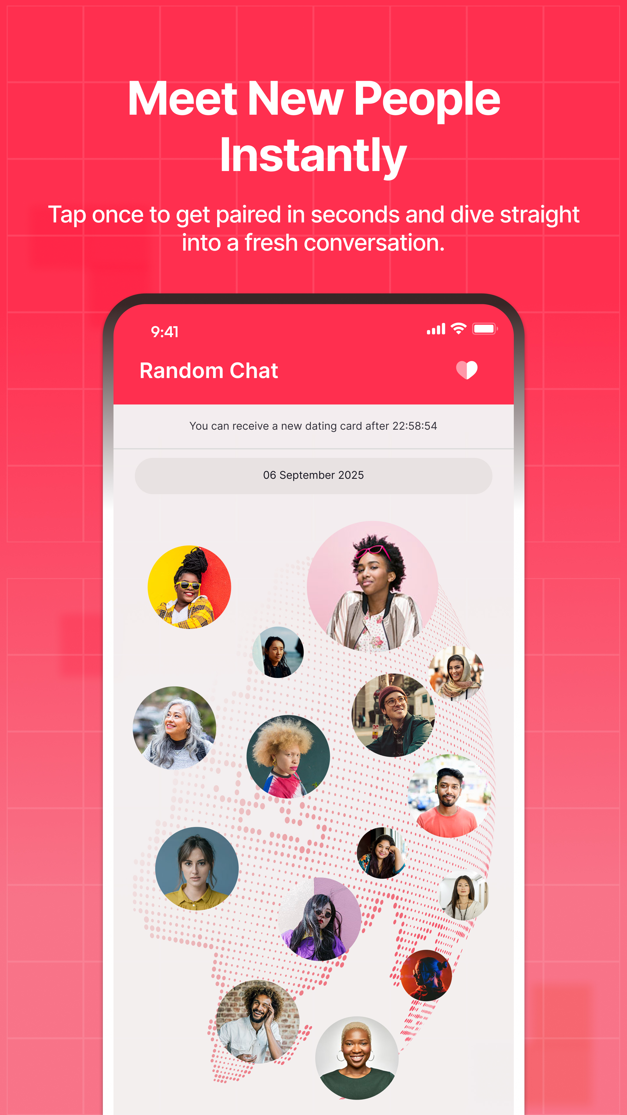 Ranchat poster showing chat without language barriers