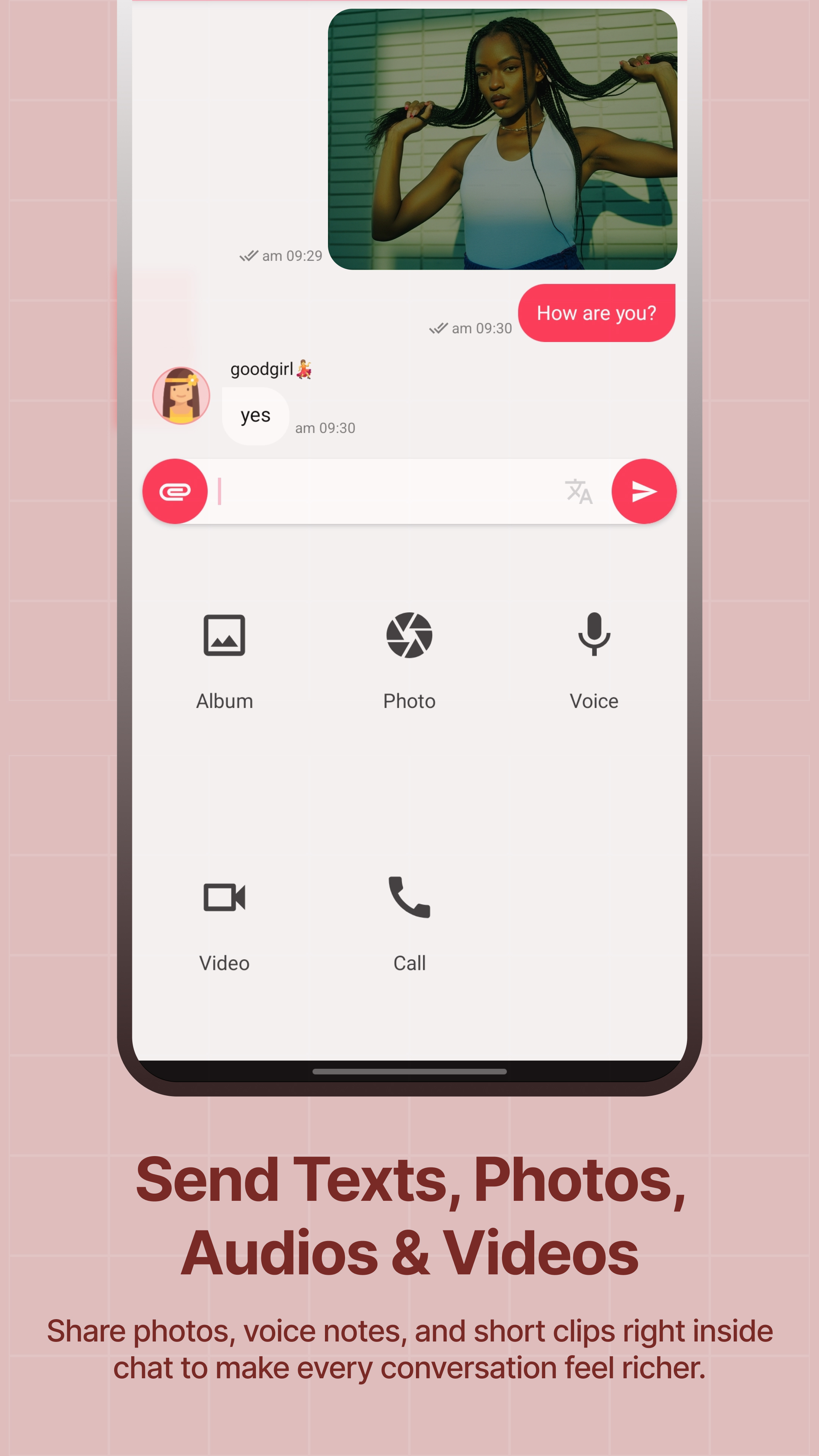 Ranchat poster showing multi-message send